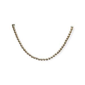 Vintage faux pearl necklace 16 inches in length costume jewelry